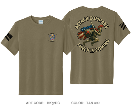 ATTACK COMPANY Comfort Youth cotton short sleeve tee - BKgrRC_Y