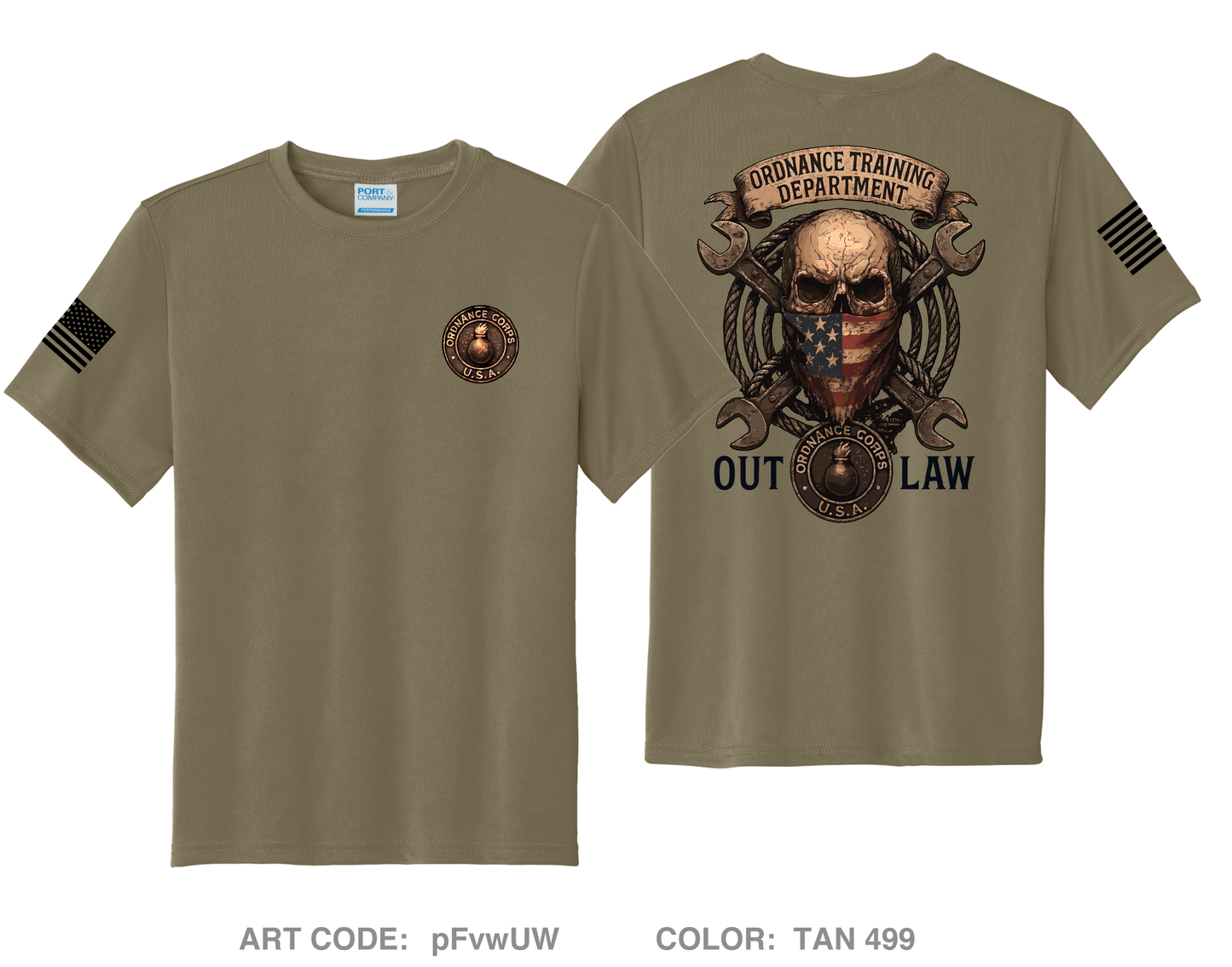Ordnance Training Division Hi-Tech Performance Unisex Youth SS Tee - pFvwUW_Y