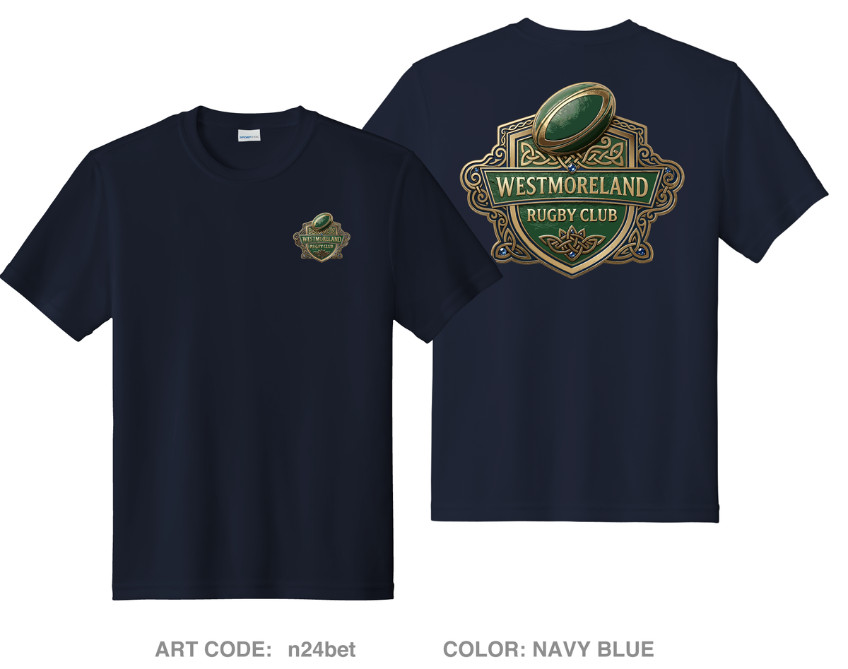 Westmoreland Rugby Club Hi-Tech Performance Unisex Youth SS Tee - n24bet