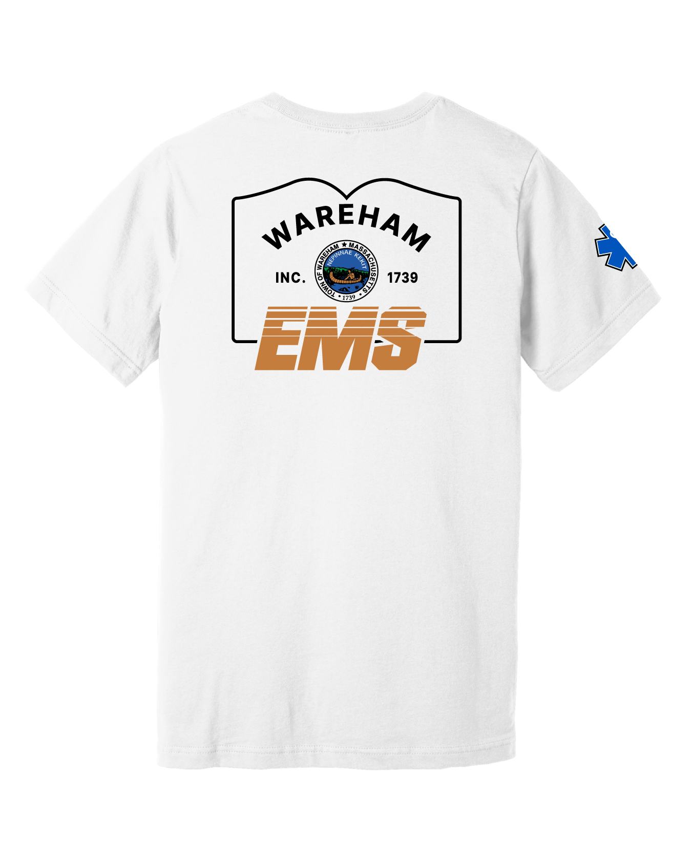 Wareham EMS Comfort Unisex Cotton SS Tee - Town Sign