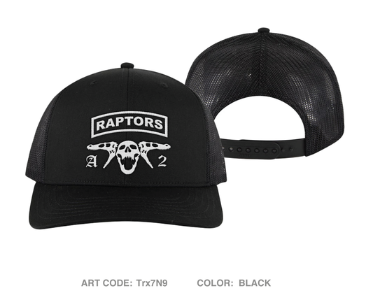A CO, Raptors Embroidered Snapback Trucker Cap - Trx7N9
