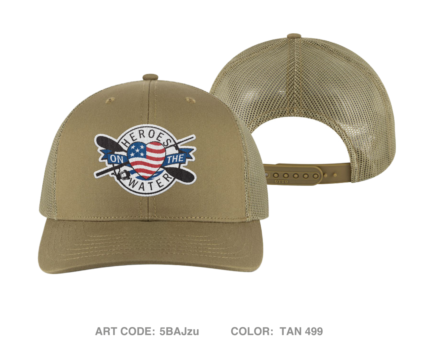 Heroes on the Water National Embroidered Snapback Trucker Cap