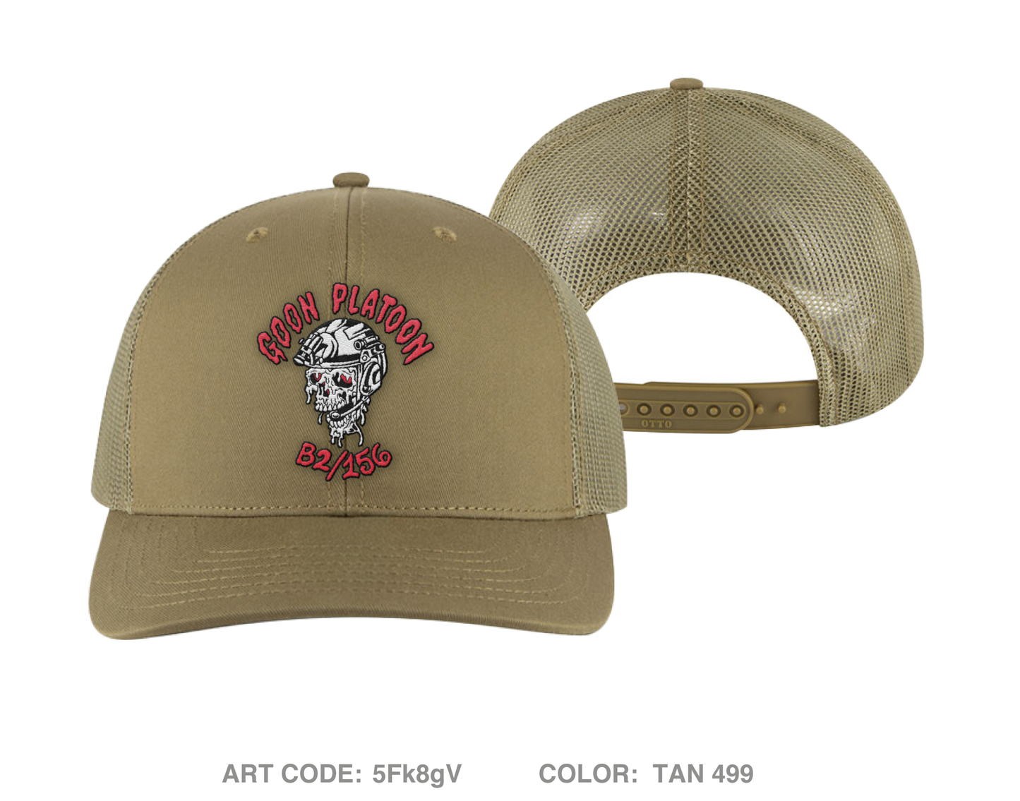 Goon Platoon Embroidered Snapback Trucker Cap - 5Fk8gV