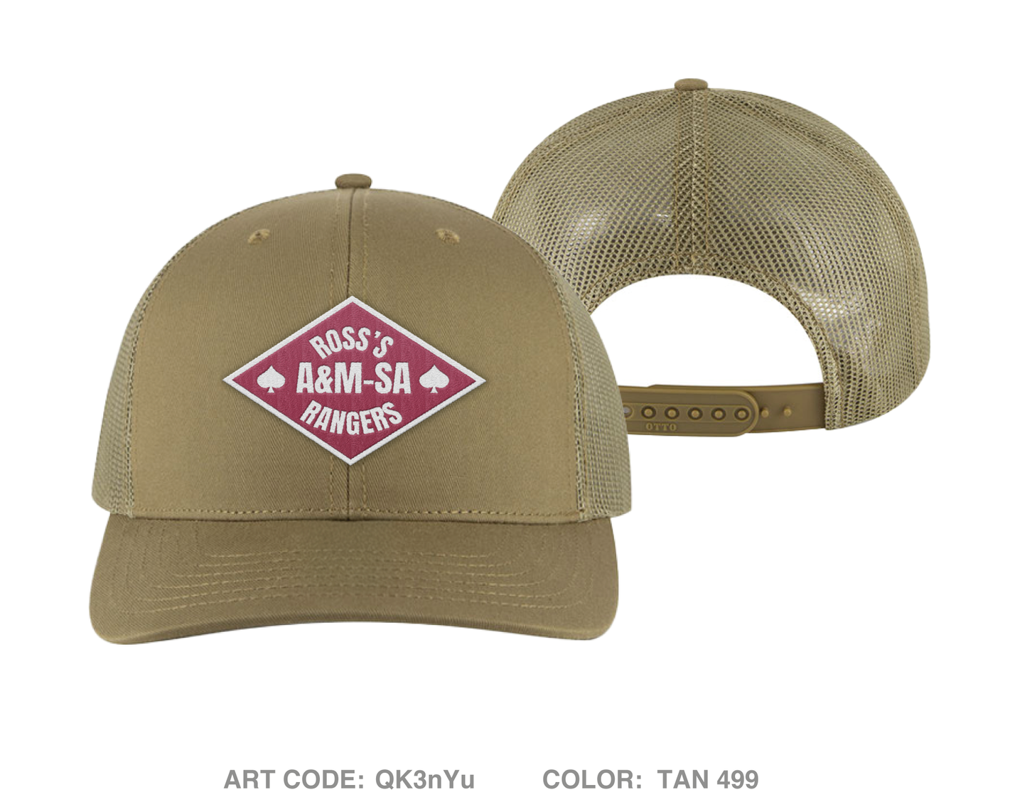 Ross Rangers Fundraising Collection Embroidered Snapback Trucker Cap - QK3nYu