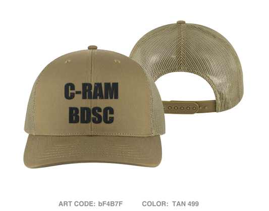 2nd PLT, C BTRY 2-44 ADA Embroidered Snapback Trucker Cap - bF4B7F