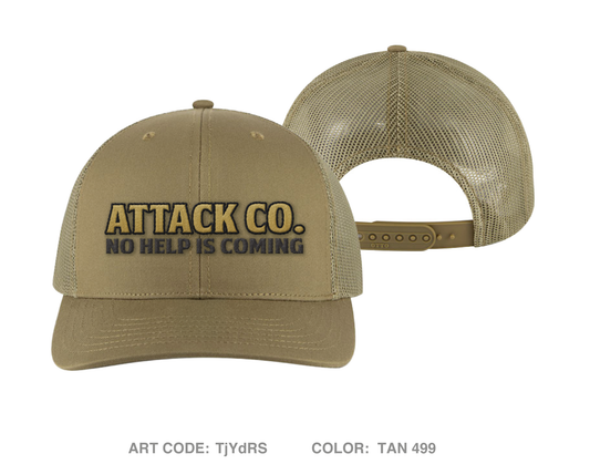 ATTACK COMPANY Embroidered Snapback Trucker Cap - TjYdRS