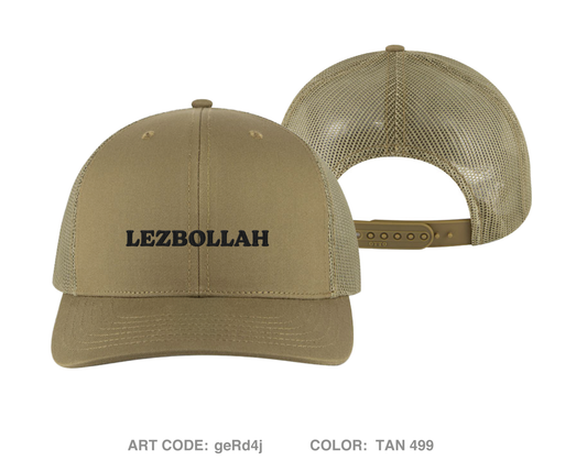 Lezbollah Fundraising Collection Embroidered Snapback Trucker Cap - geRd4j