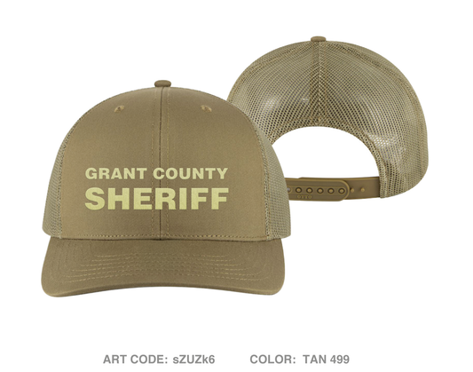 Grant County Sheriff's Office Embroidered Snapback Trucker Cap - sZUZk6