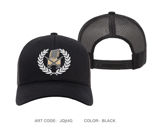 C BTRY 1-174 ADA Embroidered Snapback Trucker Cap - JQjt4G