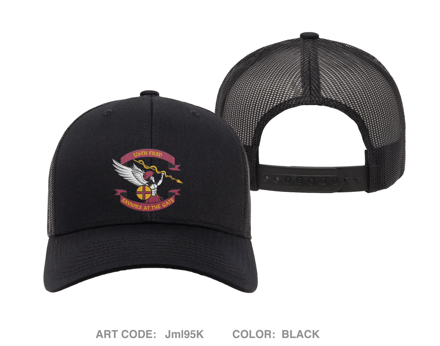 126th FRSD Embroidered Snapback Trucker Cap - Jml95K