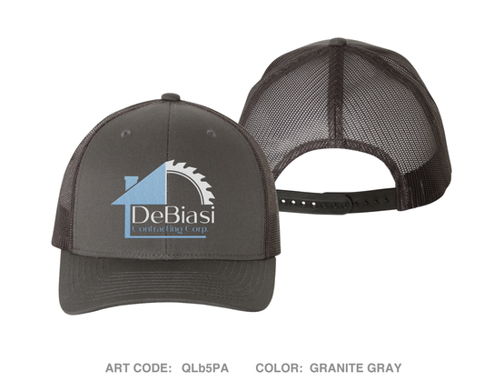 DeBiasi Contracting Corp Embroidered Snapback Trucker Cap - QLb5PA