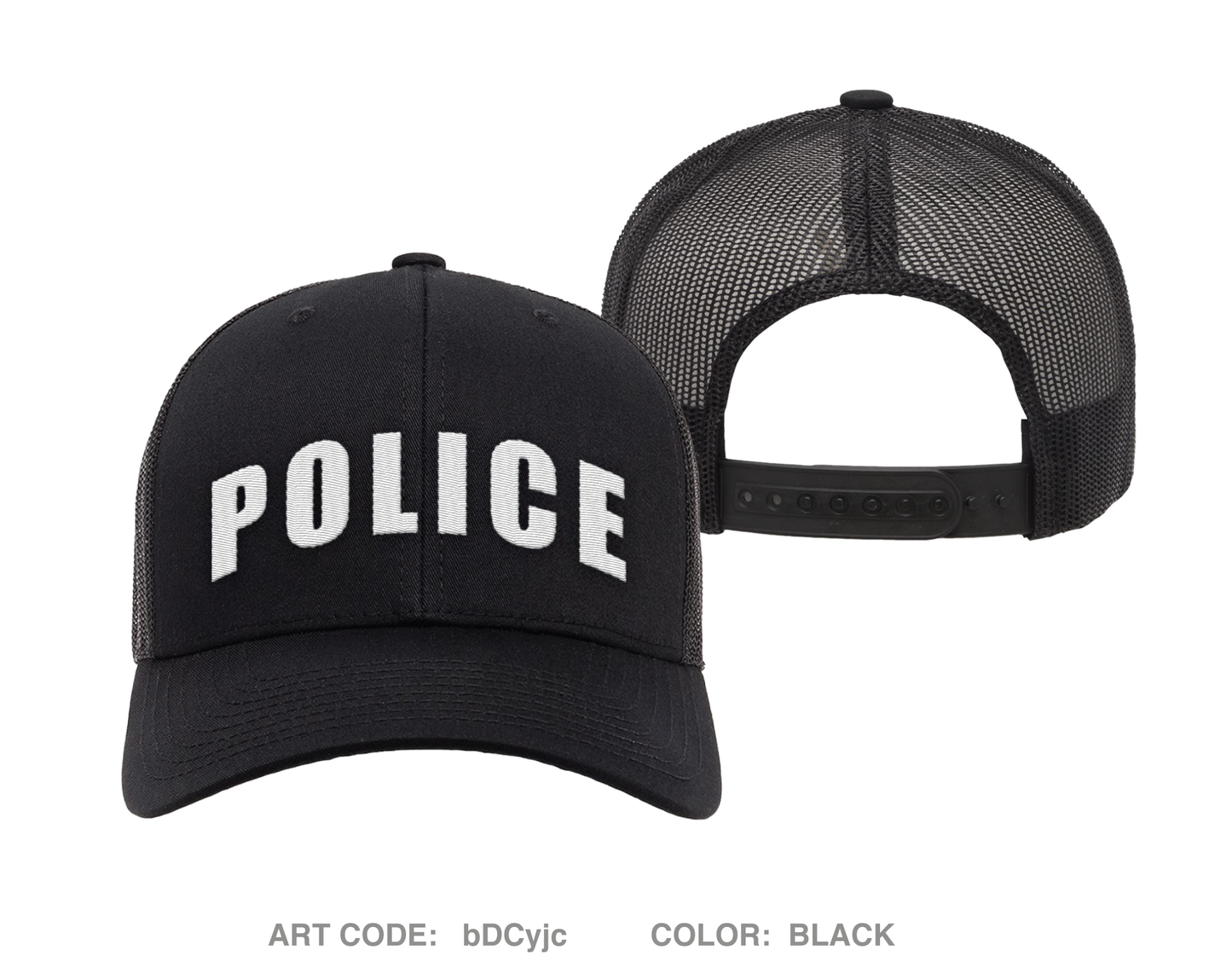 Lincoln Police Department Embroidered Snapback Trucker Cap - bDCyjc