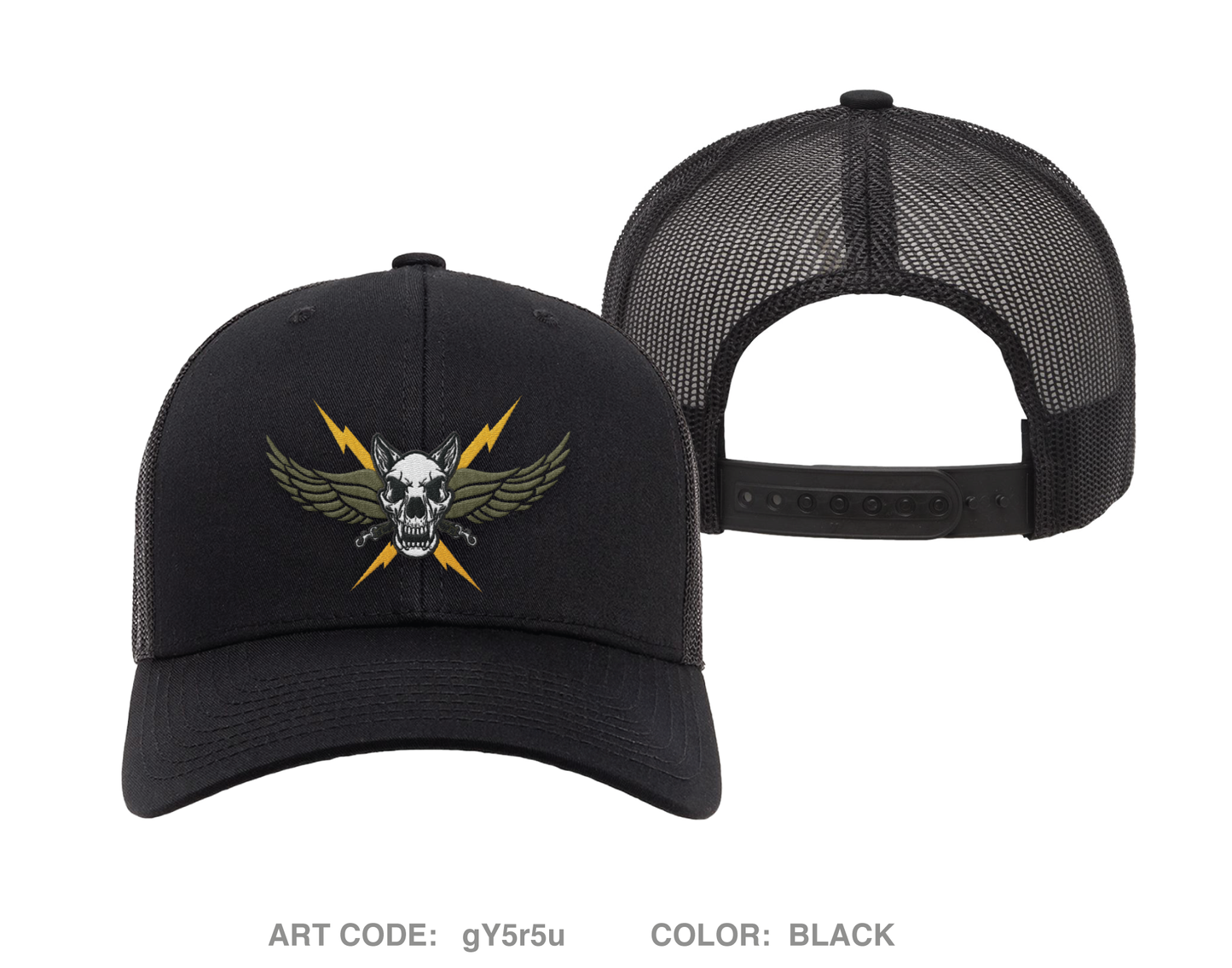 Bienville Sheriff K9 Embroidered Snapback Trucker Cap - gY5r5u
