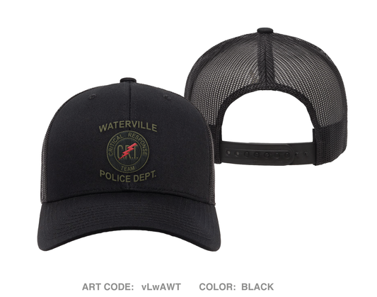 Waterville police Embroidered Snapback Trucker Cap - vLwAWT