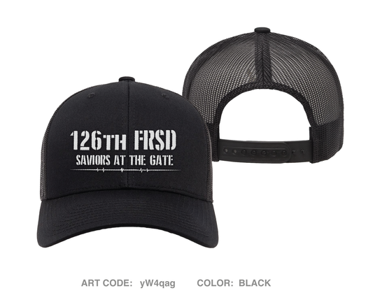 126th FRSD Embroidered Snapback Trucker Cap - yW4qag