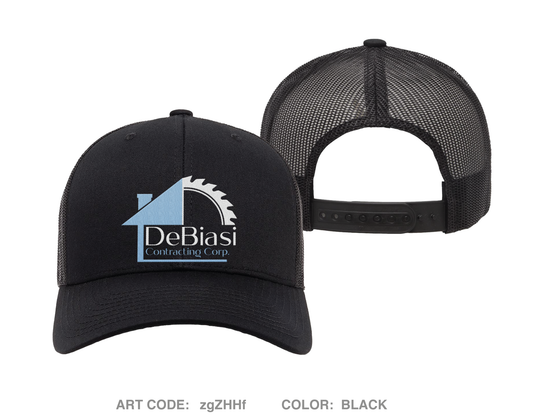 DeBiasi Contracting Corp Embroidered Snapback Trucker Cap - zgZHHf