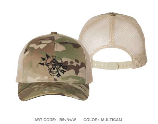 Trench Line Gear Embroidered Snapback Trucker Cap - B5vNwW