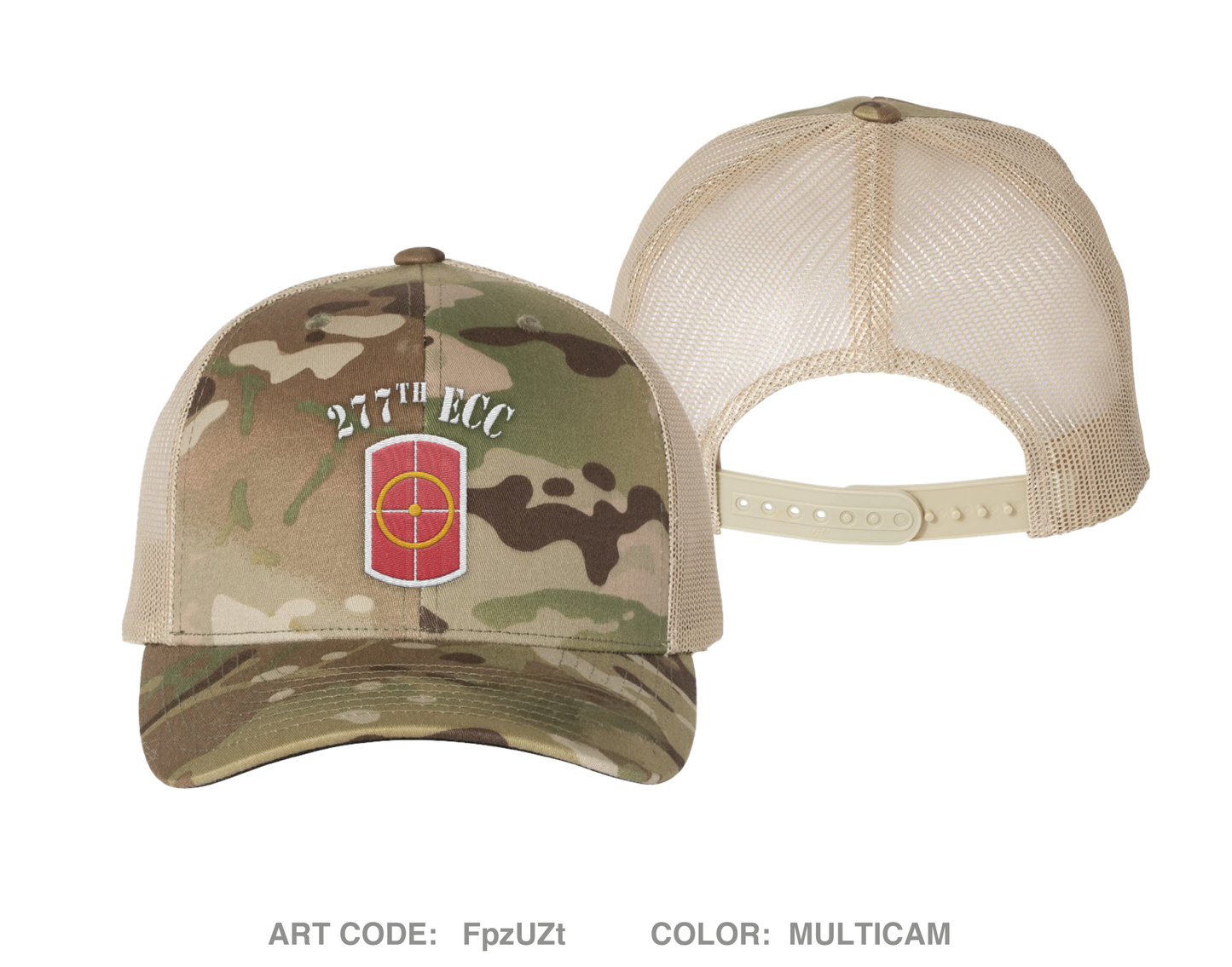277th ECC Main Fundraising Collection Embroidered Snapback Trucker Cap - FpzUZt