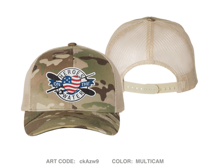 Heroes on the Water National Embroidered Snapback Trucker Cap