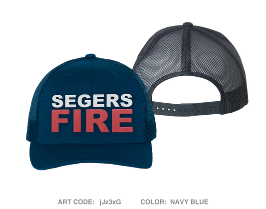 Segers Fire & Rescue Embroidered Snapback Trucker Cap - jJz3xG