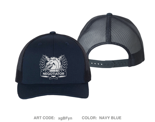 Crisis Negotiations Unit Embroidered Snapback Trucker Cap - xgBFyn