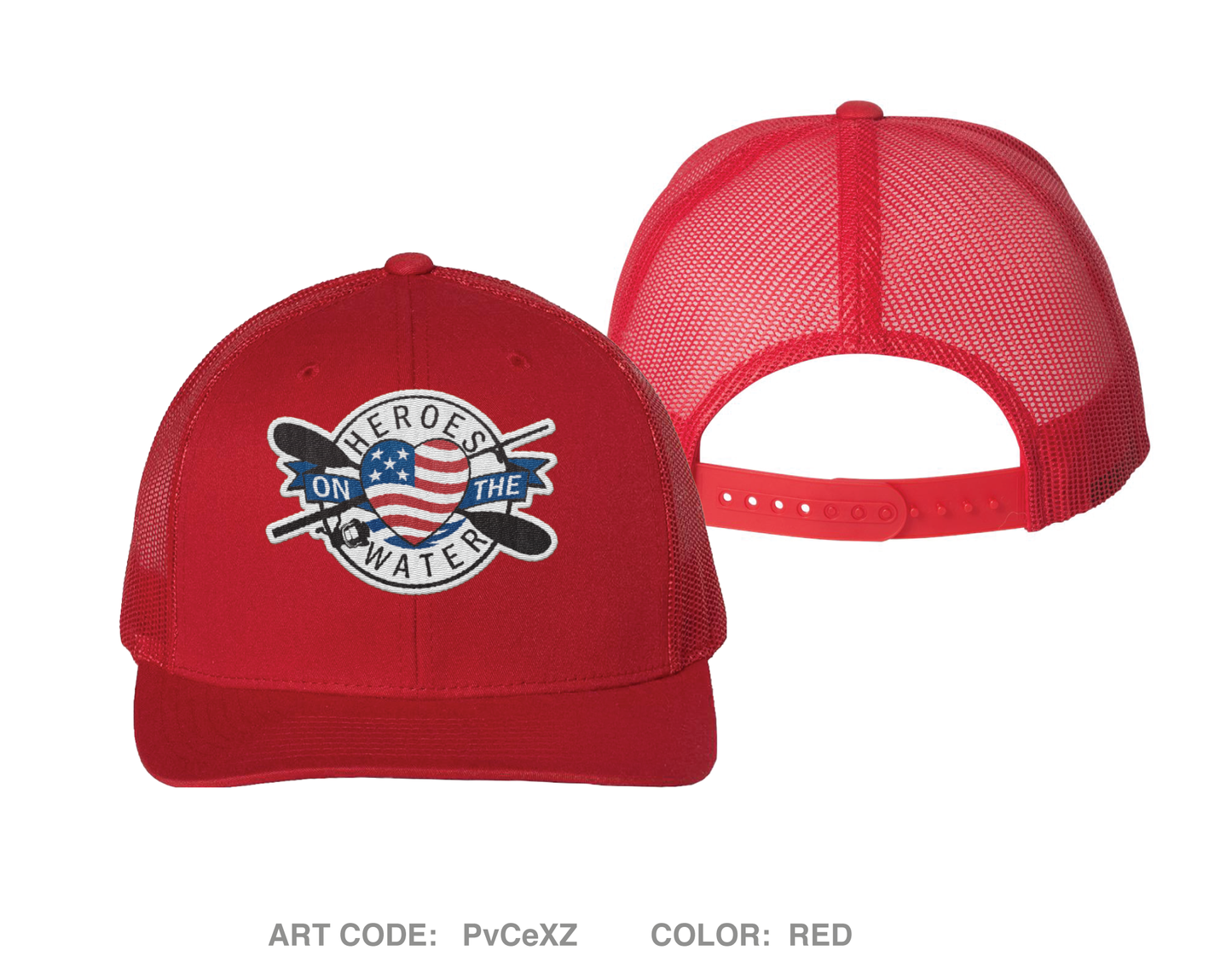 Heroes on the Water National Embroidered Snapback Trucker Cap