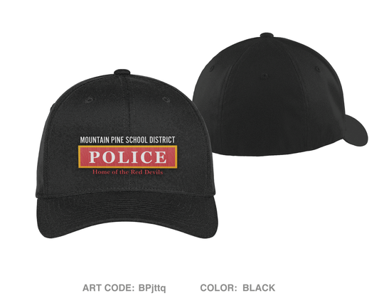 Red Devil Institutional Police Department Embroidered Five-Panel Twill Cap - BPjttq
