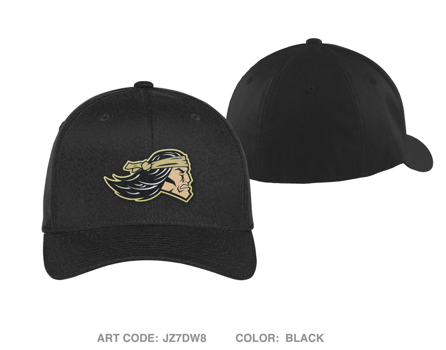 Pottsville school district police department Embroidered Flexfit Cap -JZ7DW8
