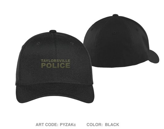 TAYLORSVILLE POLICE DEPT Embroidered Flexfit Cap - PYZAKc