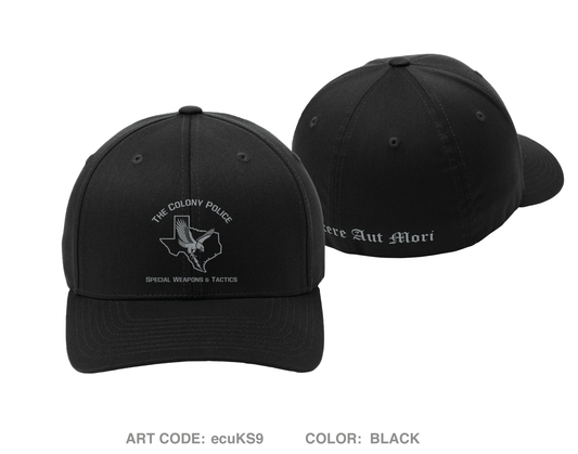 The Colony Police Department SWAT Embroidered Flexfit Cap - ecuKS9