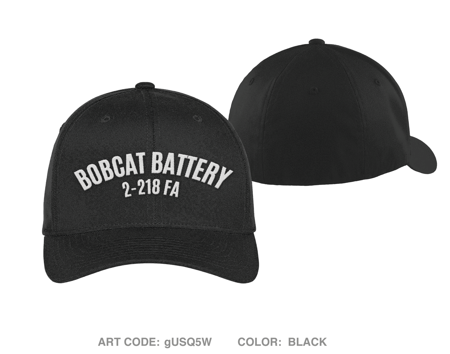 B BTRY. 2-218th FAR Embroidered Flexfit Cap - gUSQ5W