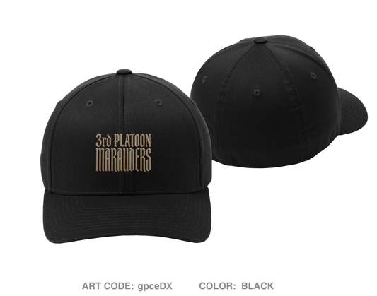 3rd Platoon MARAUDERS Embroidered Flexfit Cap - gpceDX