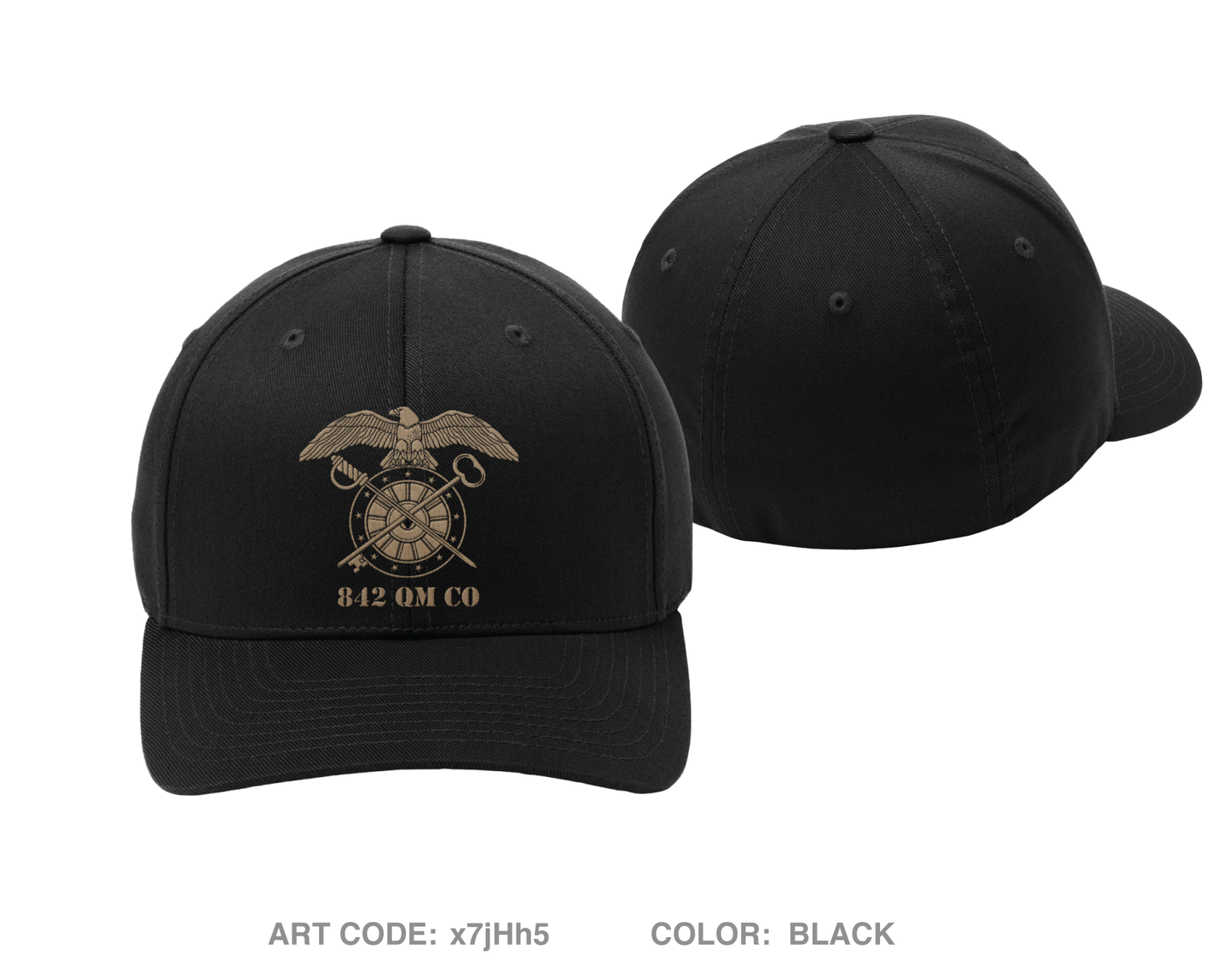 842 QM CO Embroidered Flexfit Cap - x7jHh5