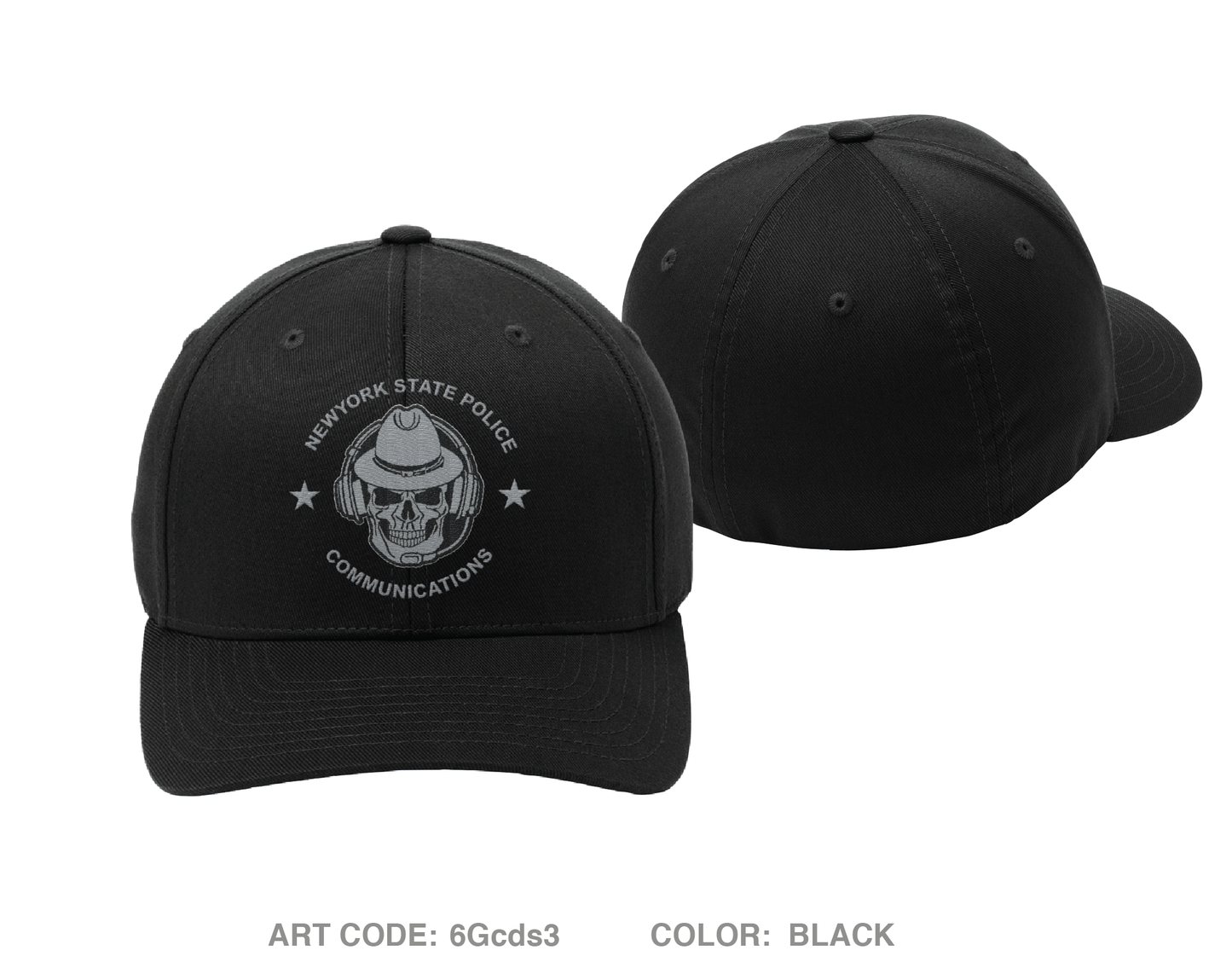 NYSP troop f communications Embroidered Flexfit Cap - 6Gcds3