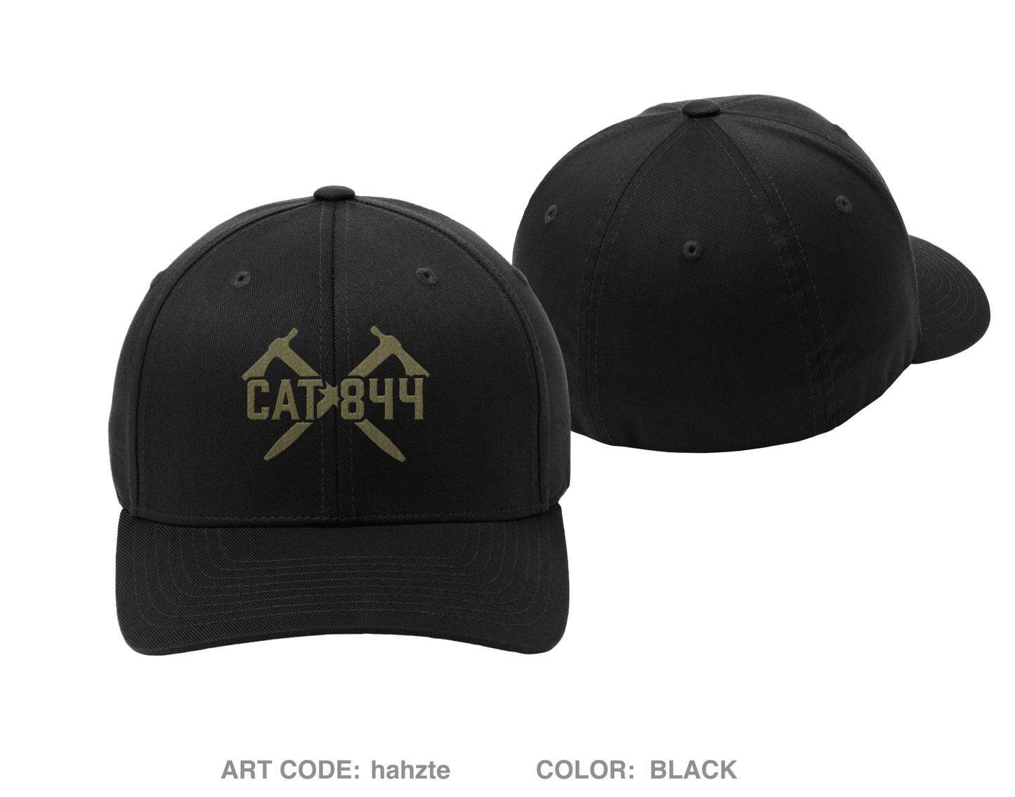 CAT 844, D Co, 98th CA BN (SO) (A) Embroidered Flexfit Cap - hahzte
