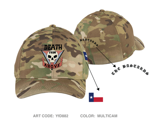 Pltn, B Btry, 4 BN, 133rd FAR Embroidered Flexfit Cap - YfD882