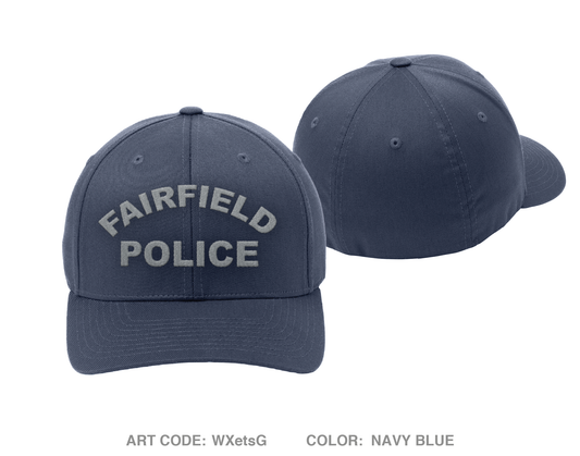 Fairfield Police K9 Unit Embroidered Flexfit Cap - WXetsG