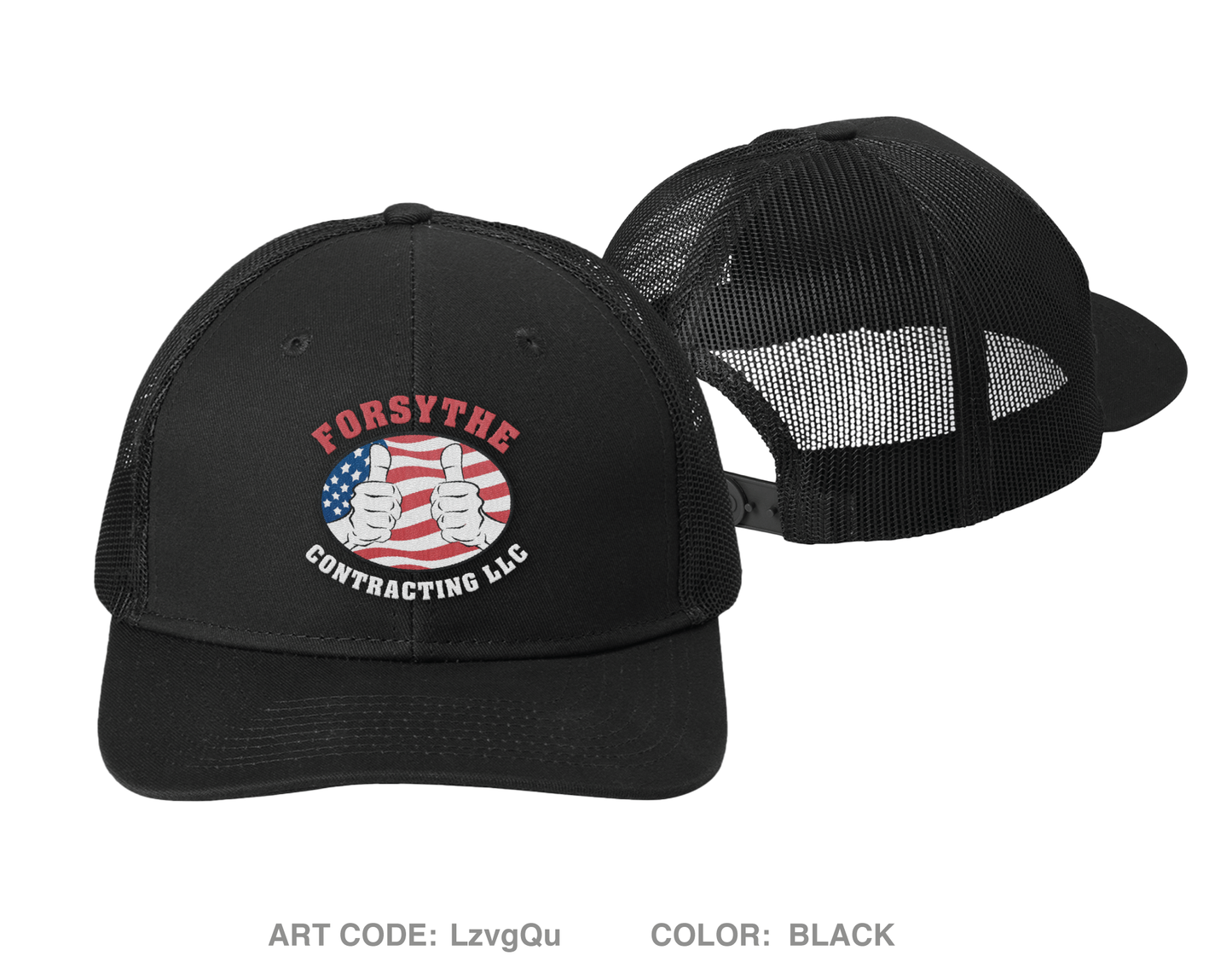 Forsythe Contracting LLC Embroidered Snapback Trucker Cap - LzvgQu