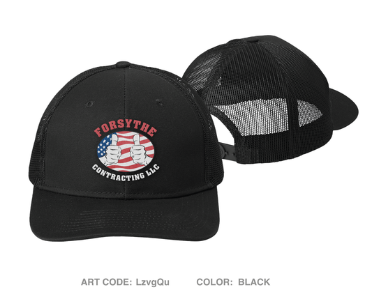 Forsythe Contracting LLC Embroidered Snapback Trucker Cap - LzvgQu