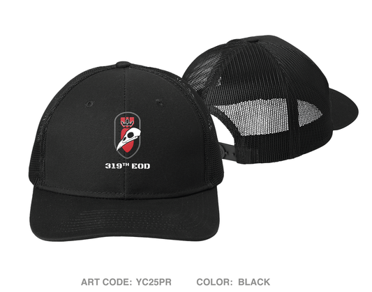 319th EOD Store 1 Embroidered Snapback Trucker Cap - YC25PR