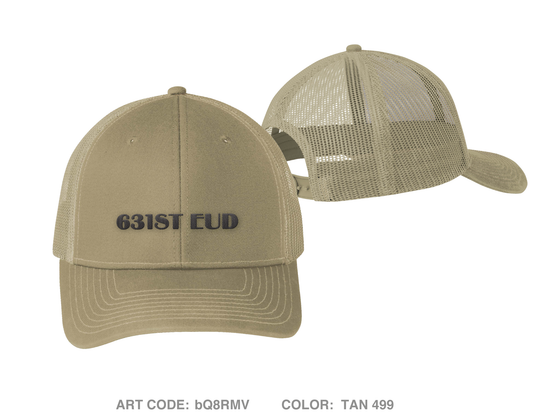631st EUD Embroidered Snapback Trucker Cap - bQ8RMV
