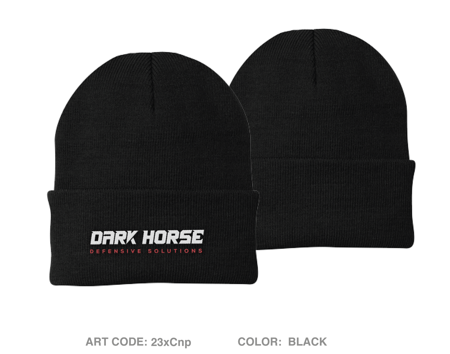 Dark Horse Defensive Solutions Embroidered Knit Beanie - 23xCnp