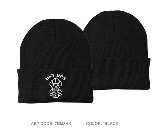 OST-DPS K-9 Unit Embroidered Knit Beanie - 7NM8HK
