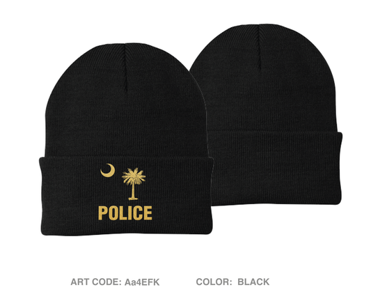 Williamston Police Department Embroidered Knit Beanie - Aa4EFK