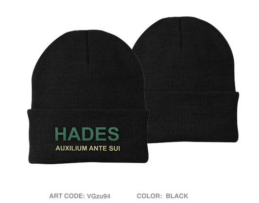H Co, 4-70th AR BN, 1|1 AD Embroidered Knit Beanie - VGzu94