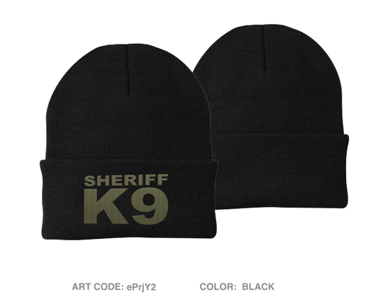 Washington County Sheriffs Office Maine K9 Embroidered Knit Beanie - ePrjY2