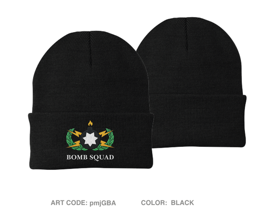 Walnut Creek Police Bomb Squad Embroidered Knit Beanie - pmjGBA