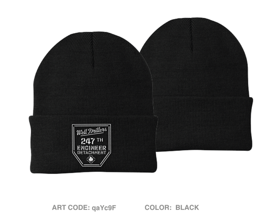 247th EN DET WD Fundraising Collection Embroidered Knit Beanie - qaYc9F