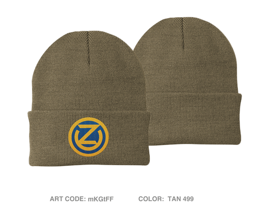 5th BN 104th REGT MI Embroidered Knit Beanie - mKGtFF