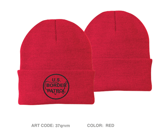 USBP FTD Embroidered Knit Beanie - 37qrvm
